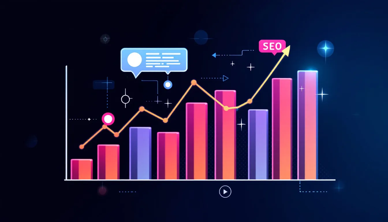 A graph illustrating search engine rankings, highlighting the importance of SEO optimization.