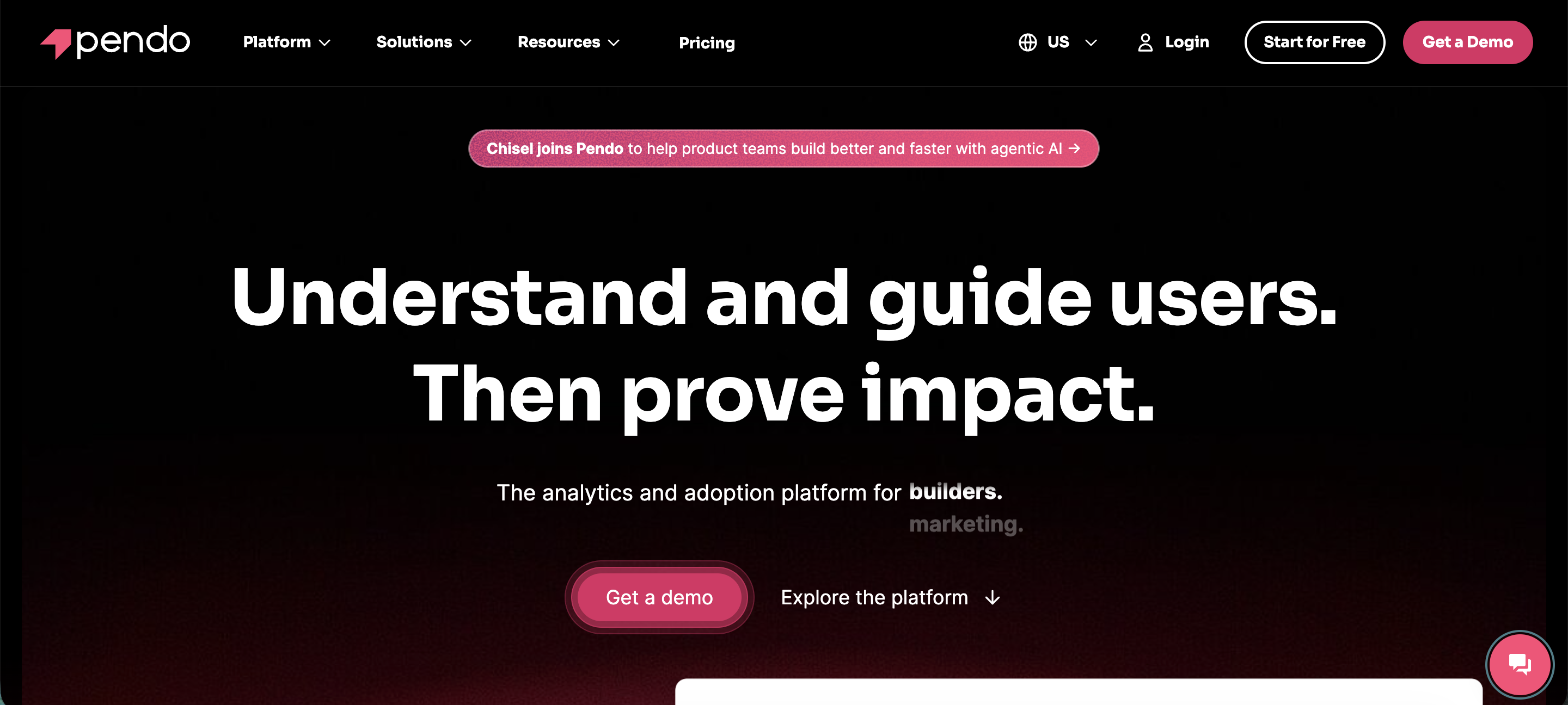 What is Pendo? It's a product analytics platform for software companies.