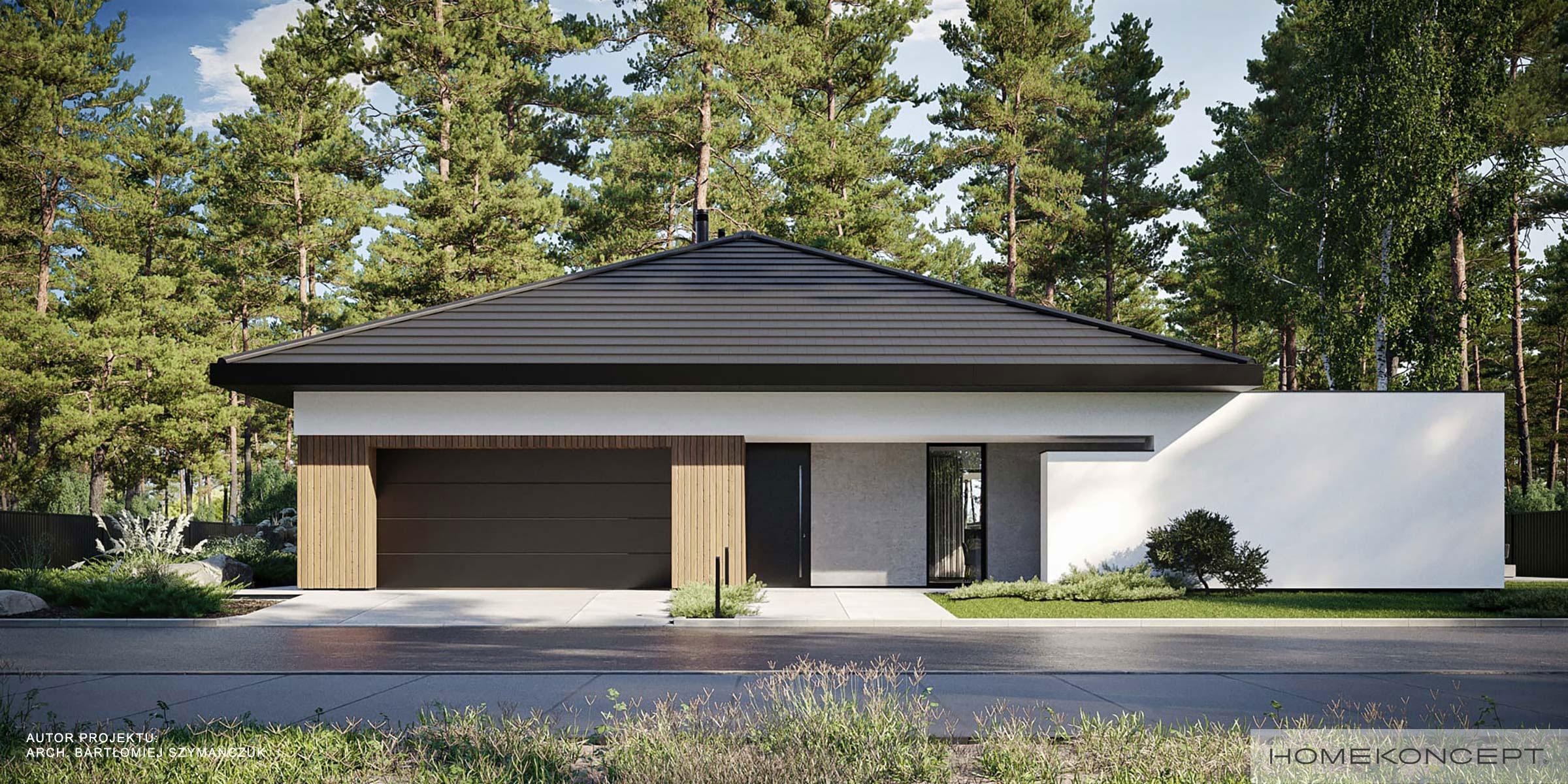 Najlepsze projekty domów parterowych - Projekt domu parterowego HOMEKONCEPT 97 G2 Ytong
