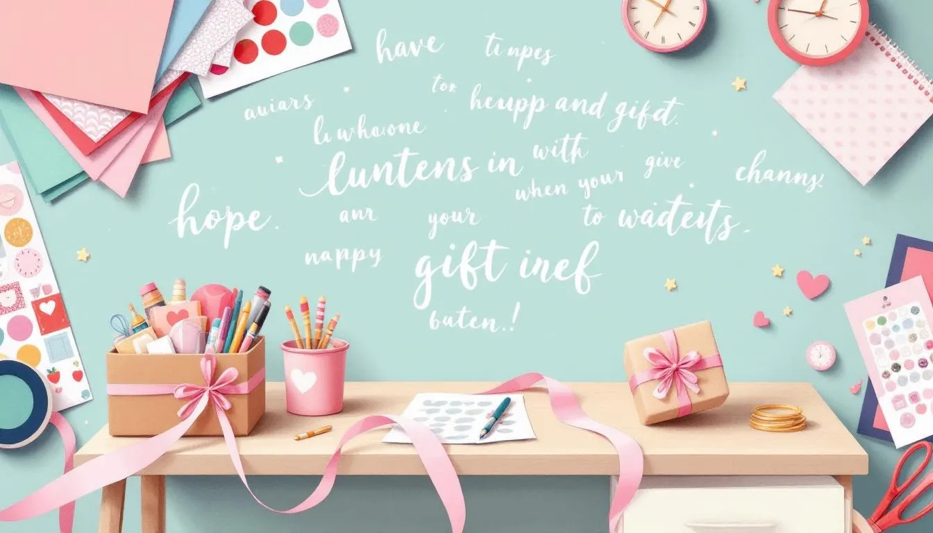 Gather your supplies to create a surprise gift box for your boyfriend.