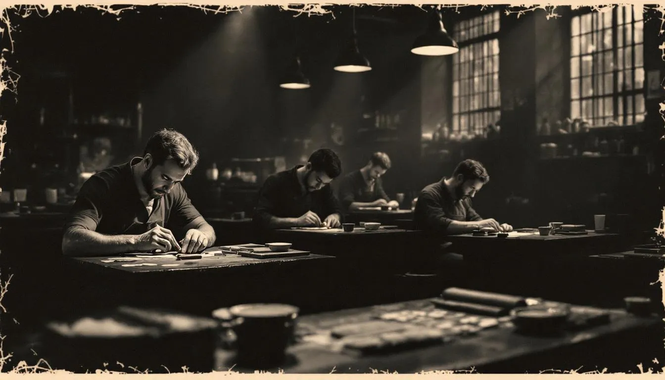 Inside Luciano's factory, skilled artisans craft high-quality cigars.