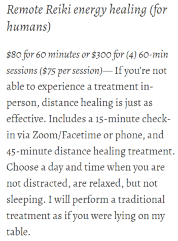Costs of Distant Reiki Healing (via Danielle Mai, Certified Reiki Practitioner)