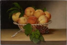 Still Life with Peaches and Grapes (Raphaelle Peale, 1816)