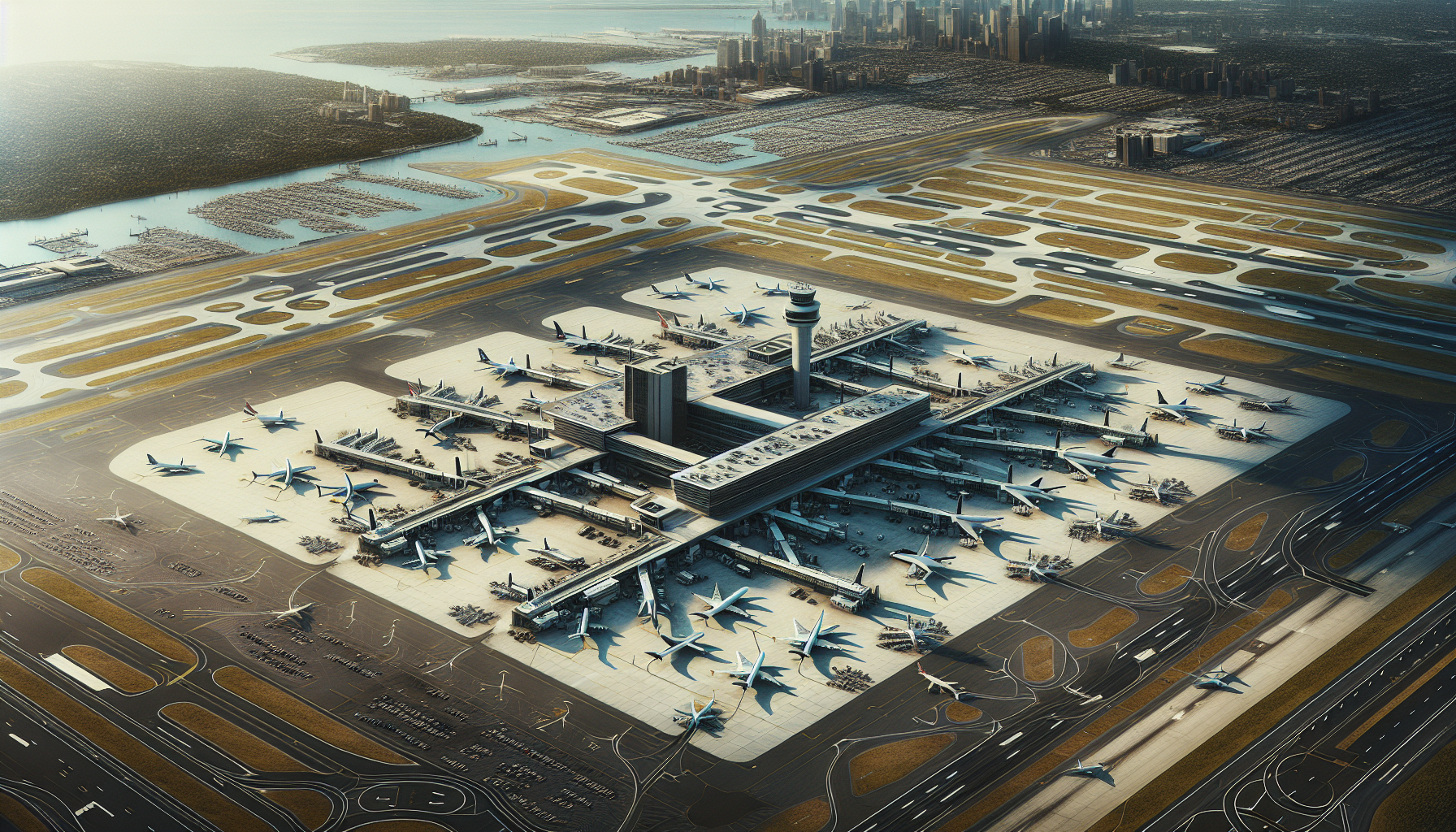 Overview of Newark Airport terminals