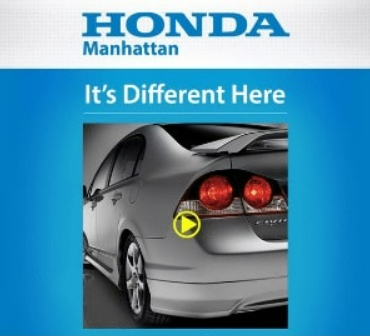 A video thumbnail of the rear of a silver car. Above, it reads It's different here.