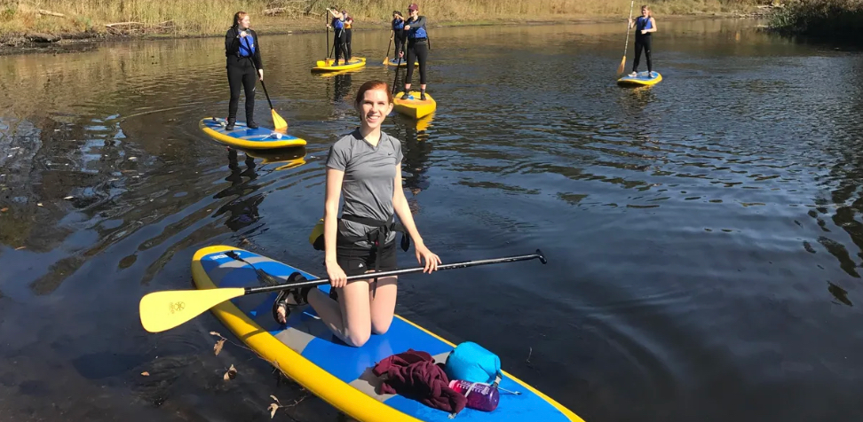 paddle boarding is a good workout