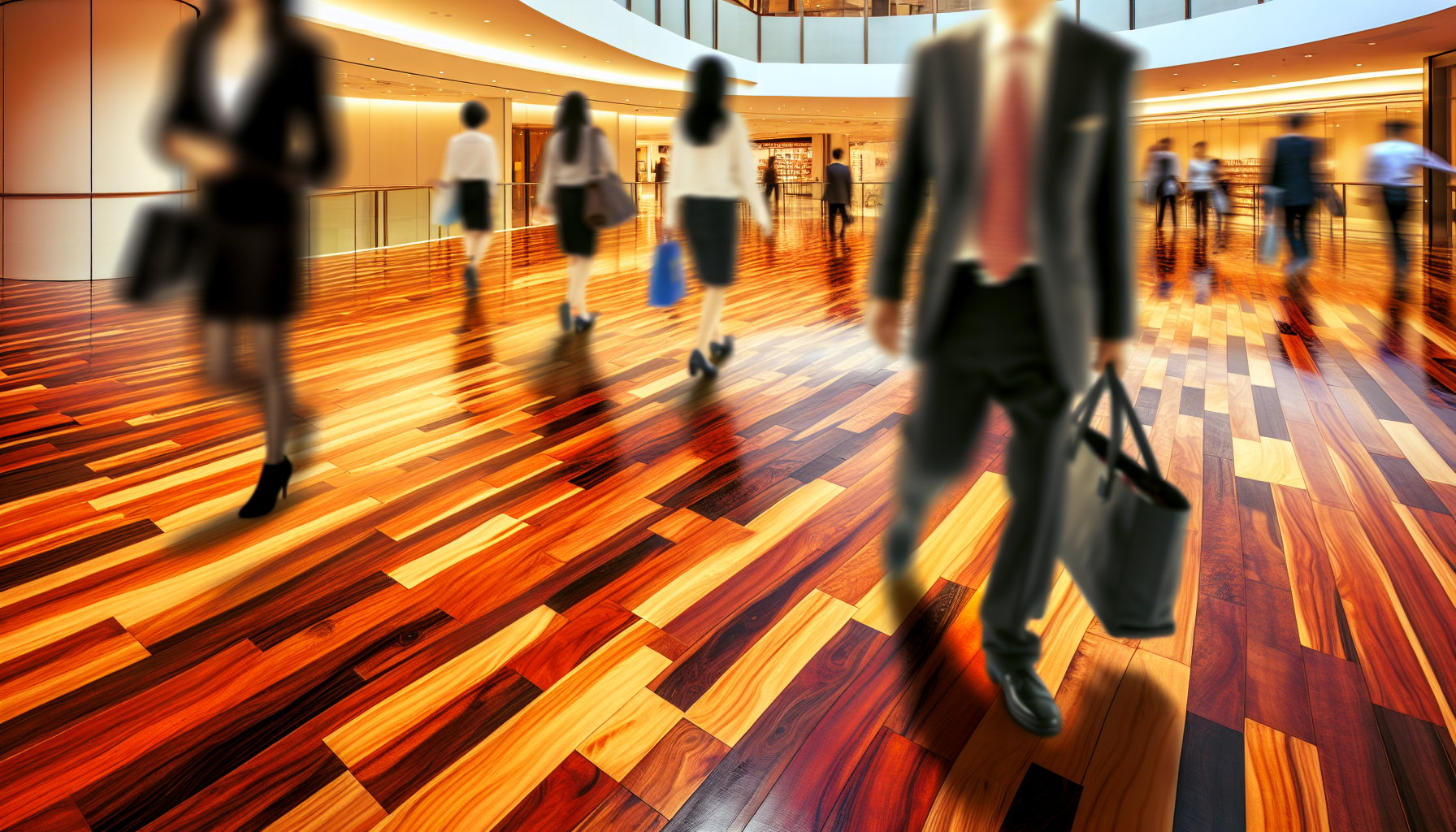 Resistant to wear and tear: hardwood floors in high-traffic areas