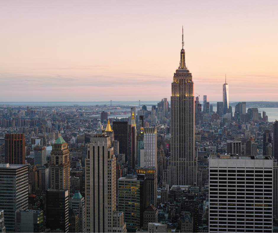 Iconic landmarks in NYC, showcasing experiences like visiting the Empire State Building.