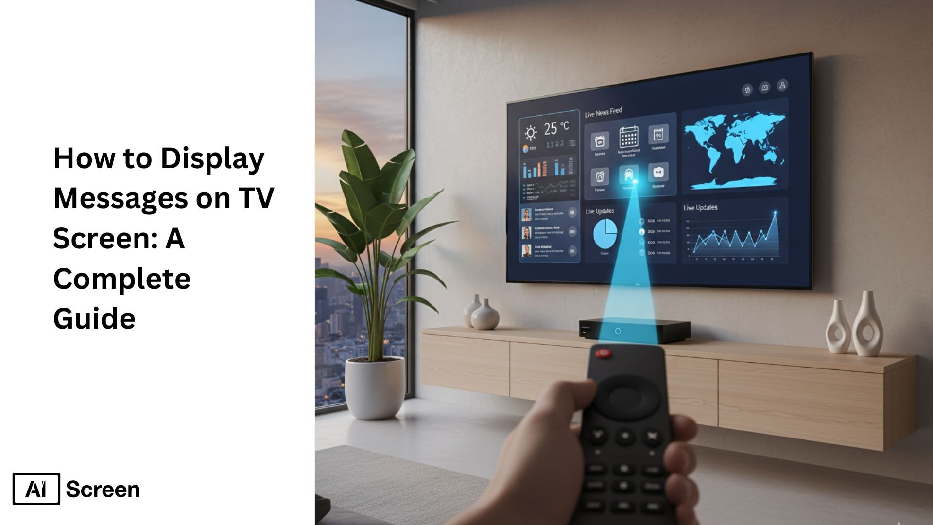 guide to displaying messages on TV screens