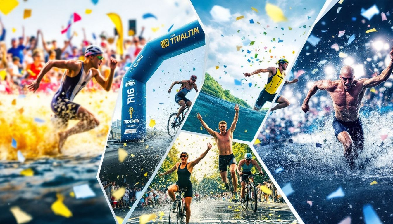 Eine Übersicht über die verschiedenen Triathlon-Distanzen.