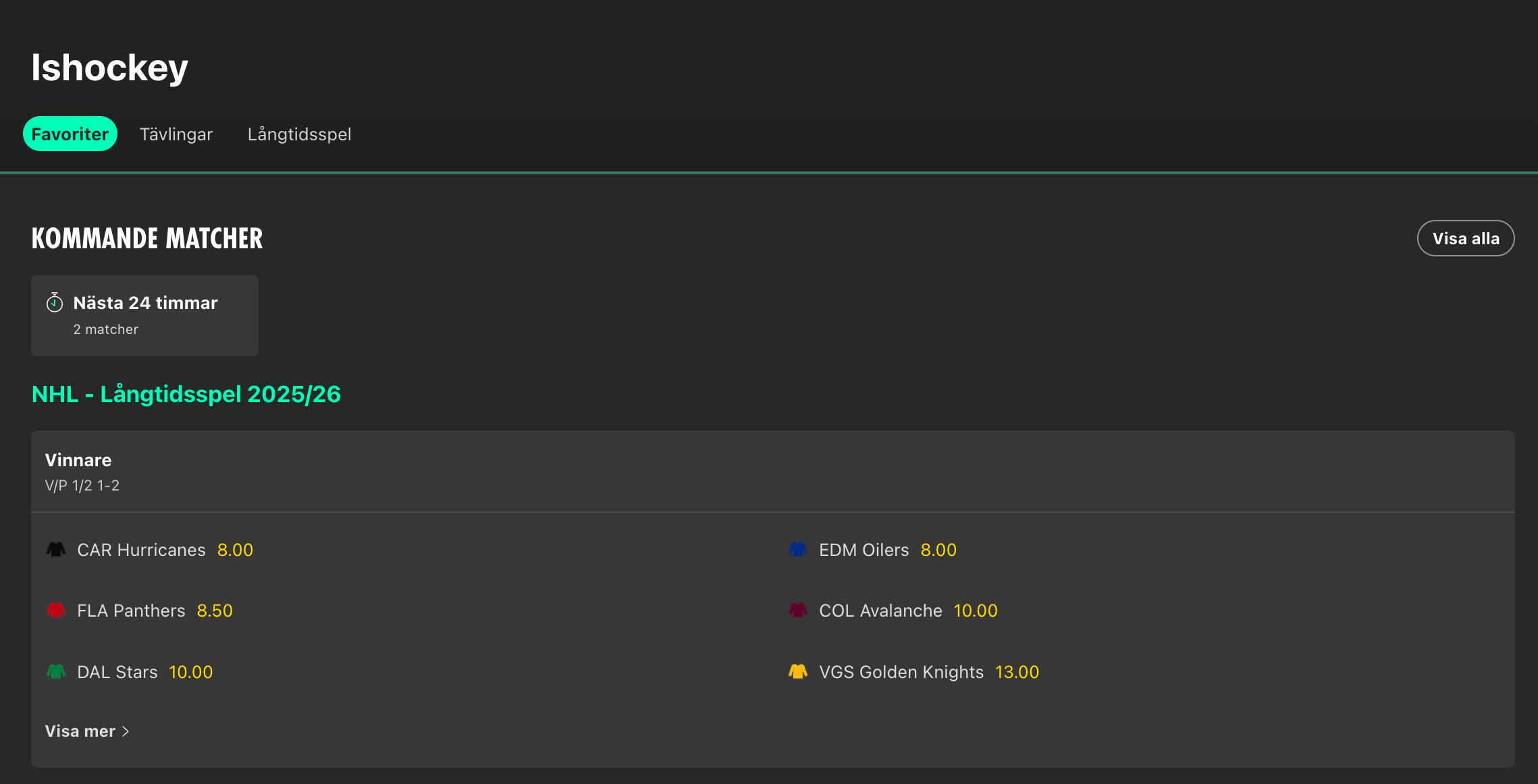 Bet365 hockey