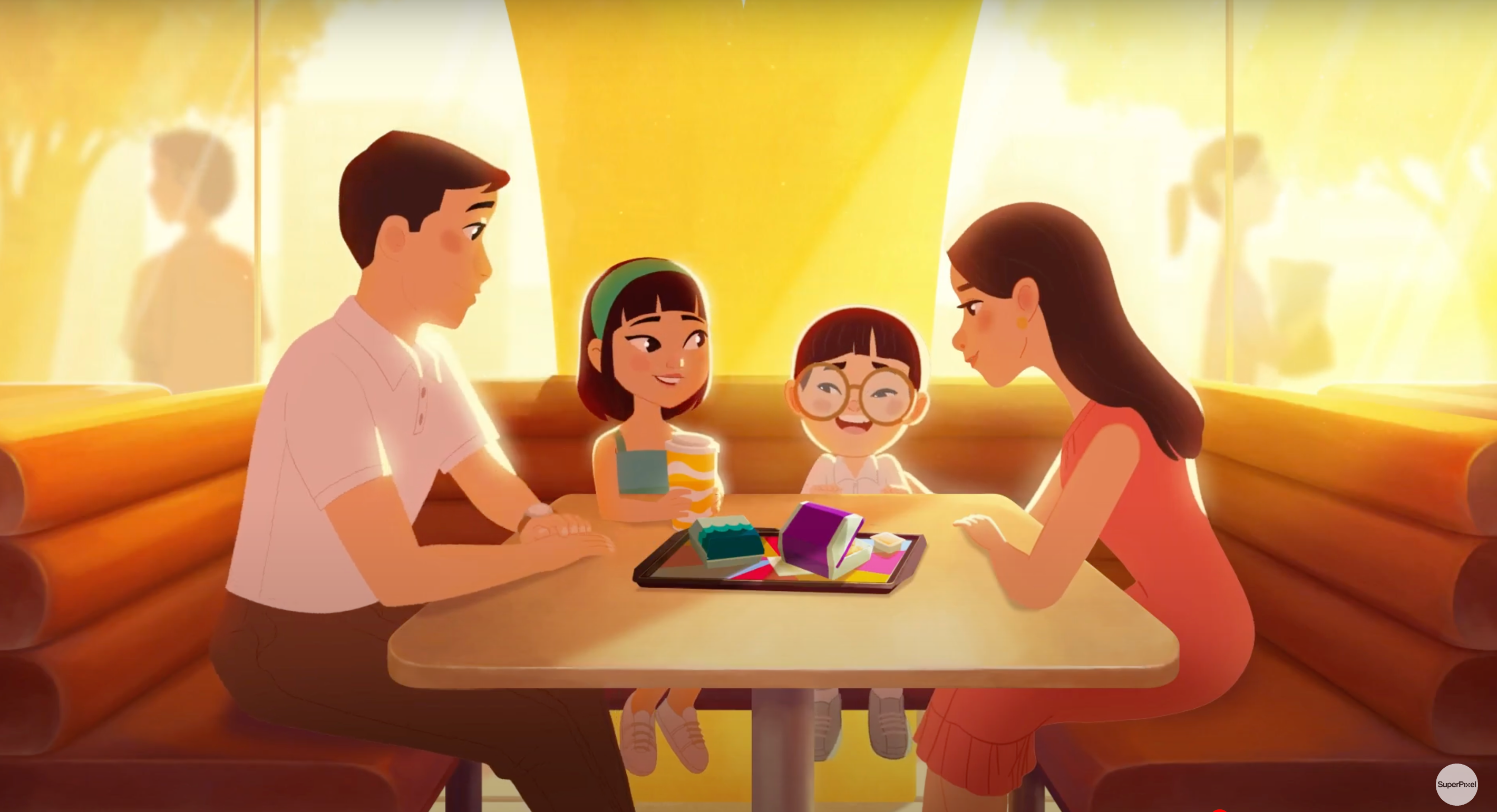 SuperPixel's McDonalds Family Mental Wellness Ad Social Media Video Image Example 1