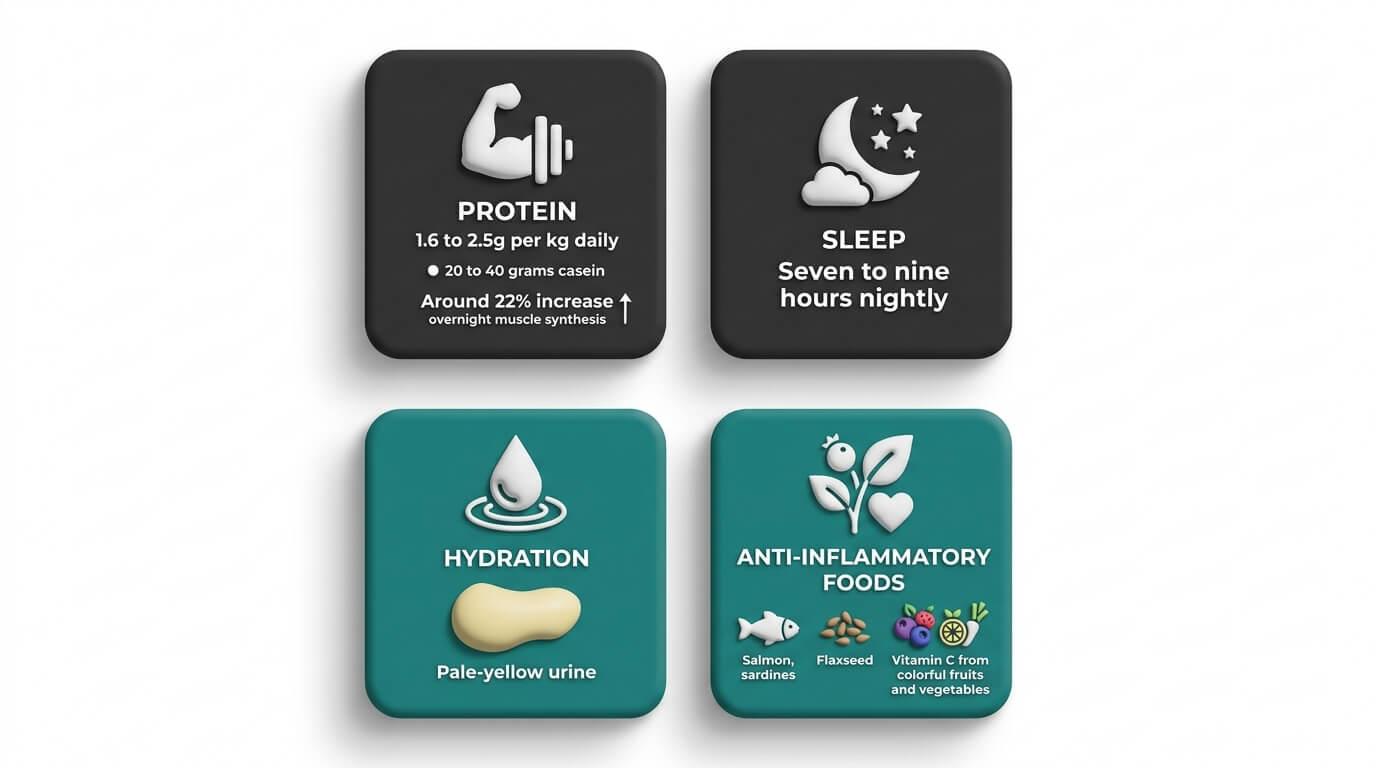 Recovery Multipliers: Nutrition, Sleep, and Hydration