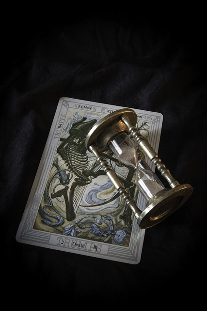 tarot, death, egg timer