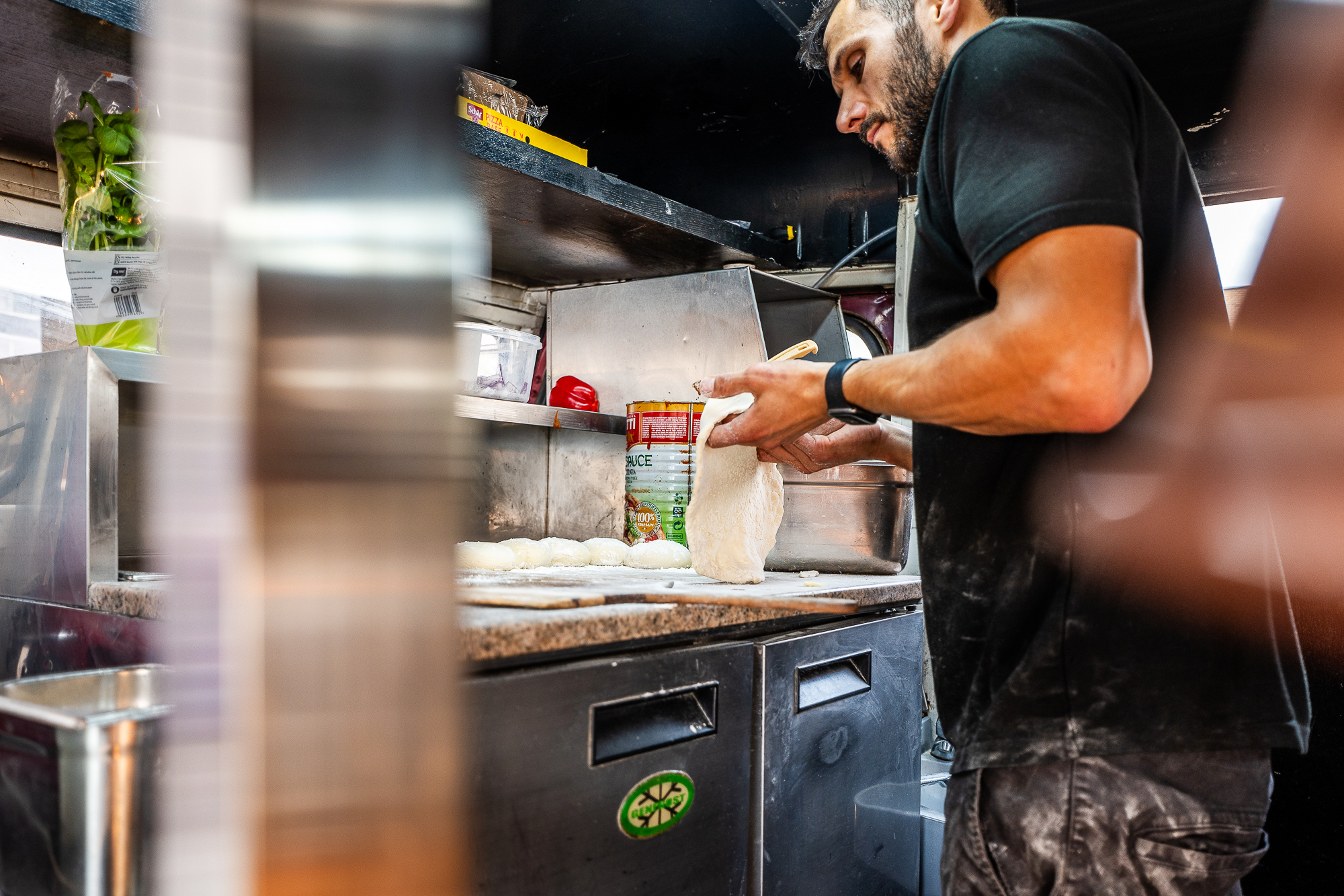 attendees enjoyed wood fired pizza at city centre development open day