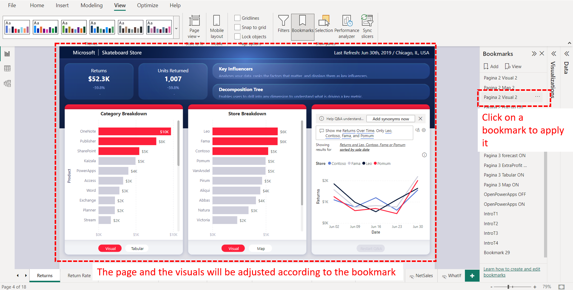 Maintenance Dashboard Revised With Bookmarks Microsoft Power Bi ...