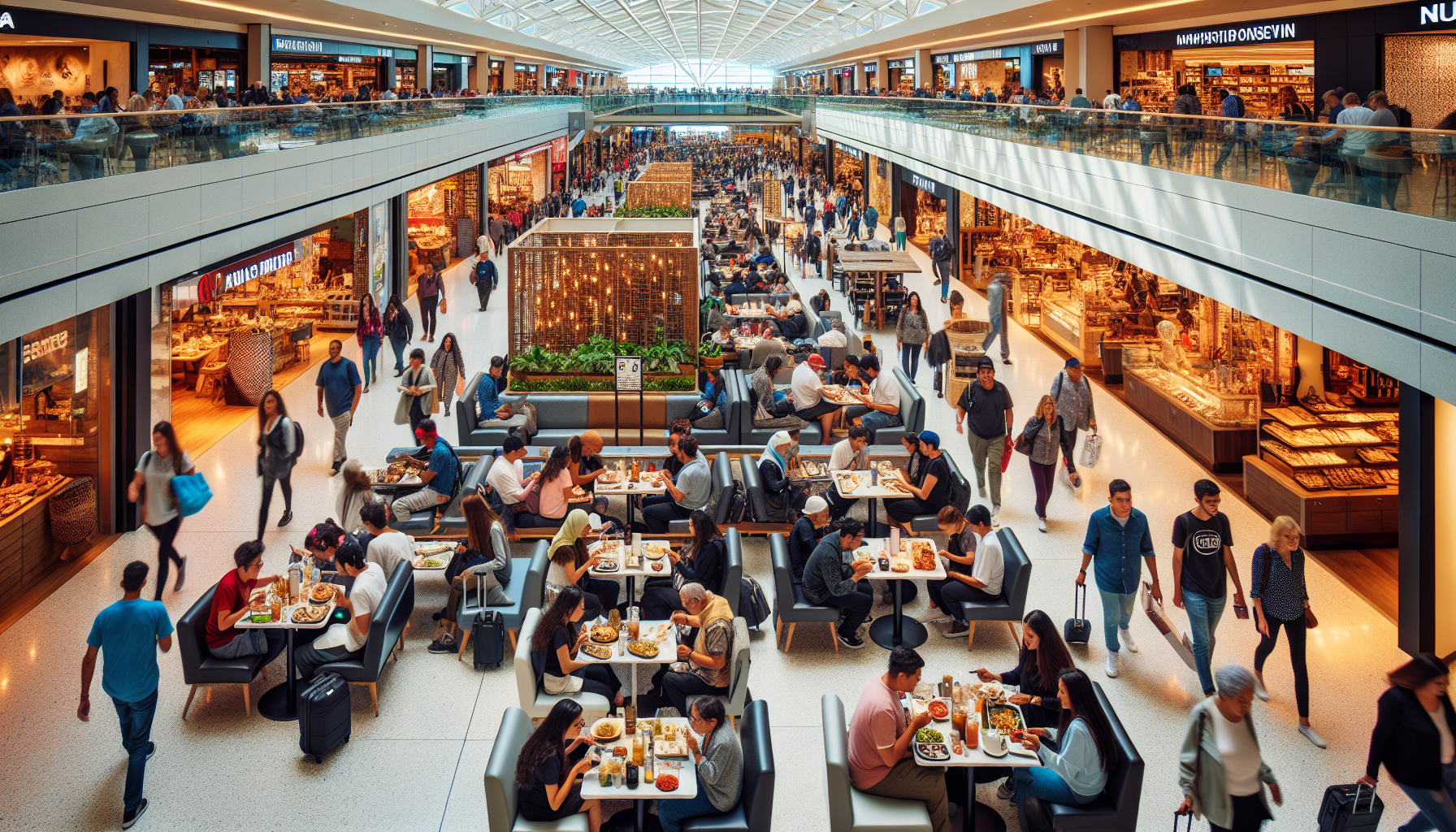 Dining and Shopping at Terminal B