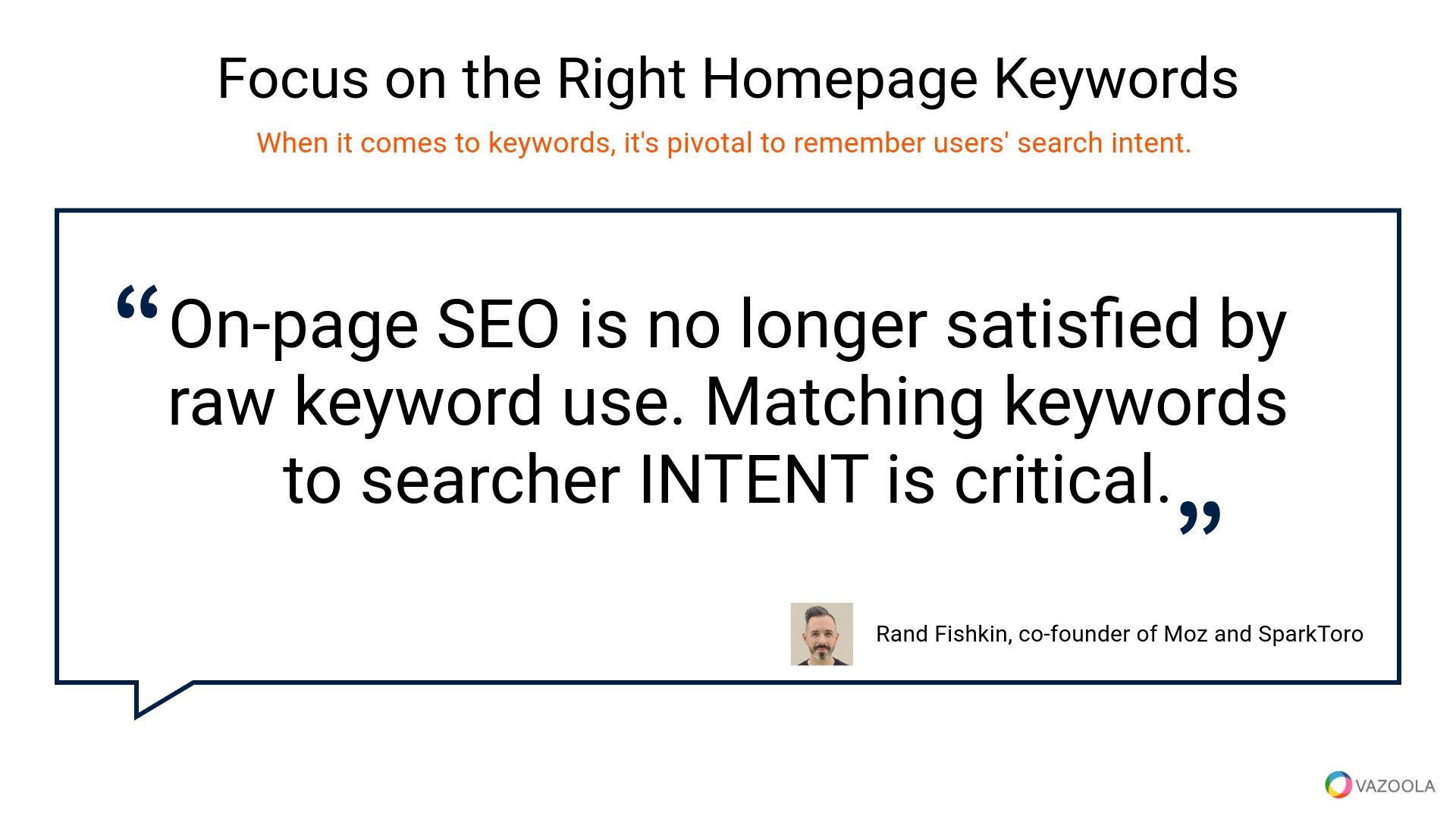 Focus on the Right Homepage Keywords
