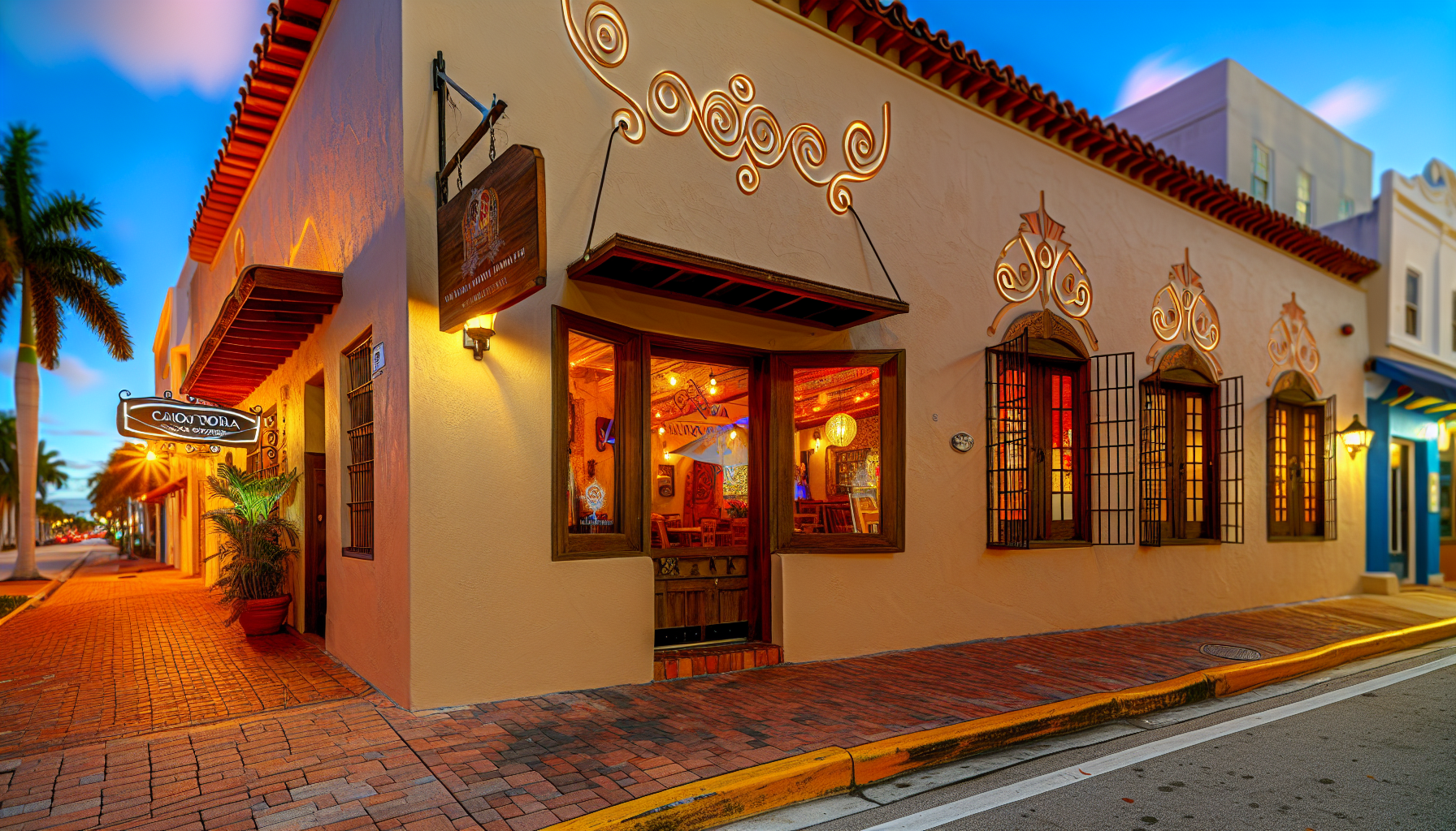 Exterior of a Peruvian restaurant in Fort Lauderdale