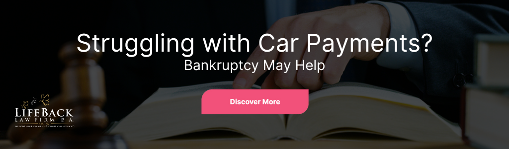 Debtor surrendering car keys to car lender after filing for Chapter 7 bankruptcy, fulfilling the loan contract and avoiding repossession.