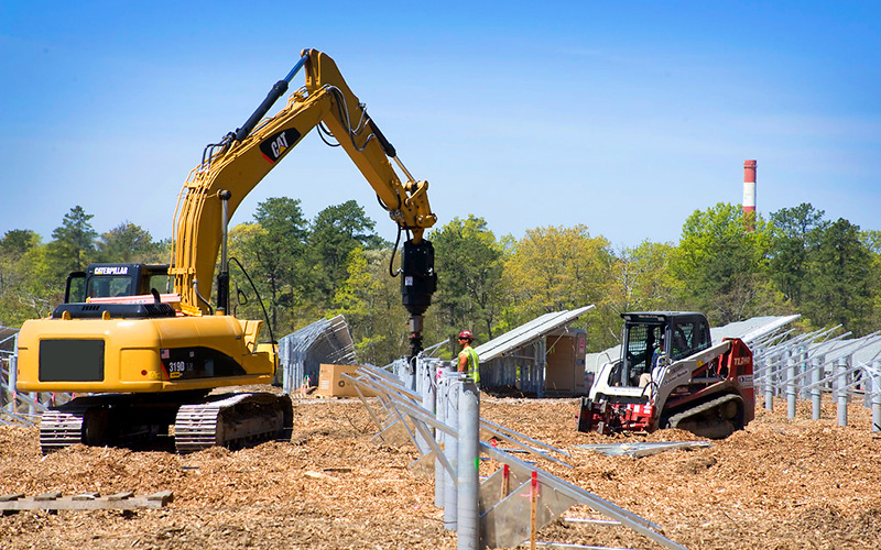 Solar Farm Construction Site