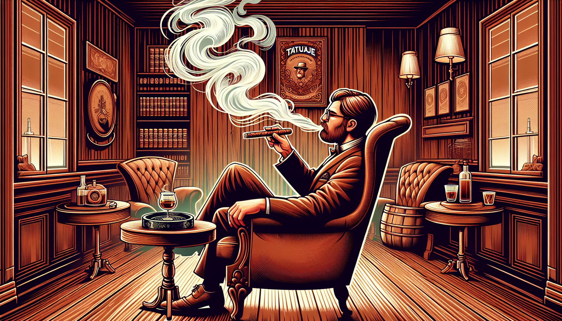 An artistic representation of what makes Tatuaje a favorite among cigar lovers, showcasing the smoking experience.