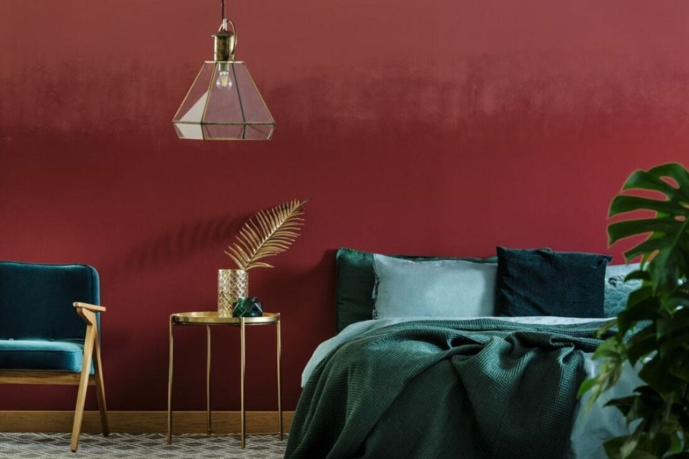 Maroon and Green color ideas