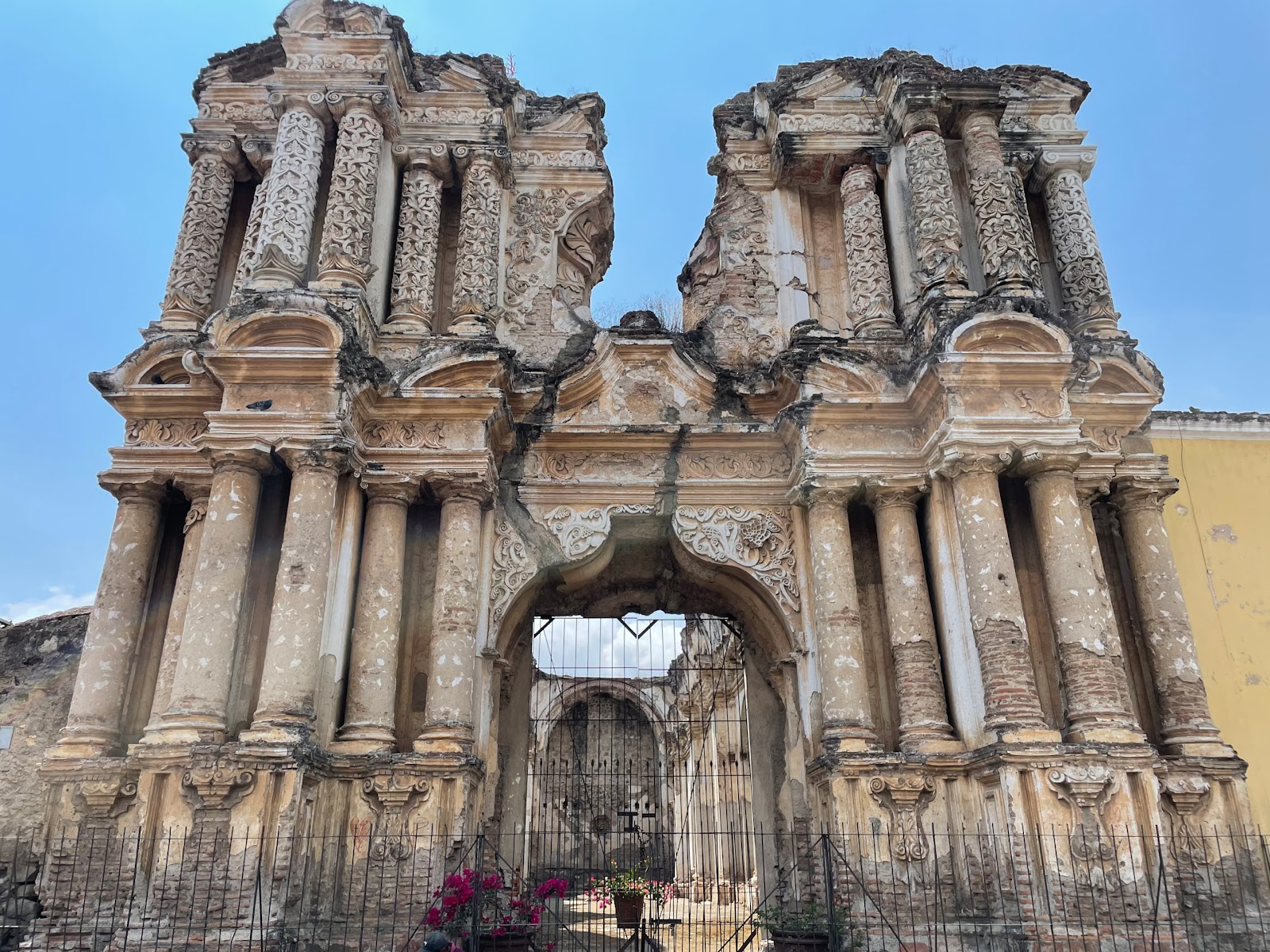 Visiting historic ruins in Antigua, Guatemala