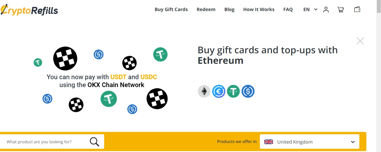 How to Buy Gift Cards with Bitcoin in the United Kingdom