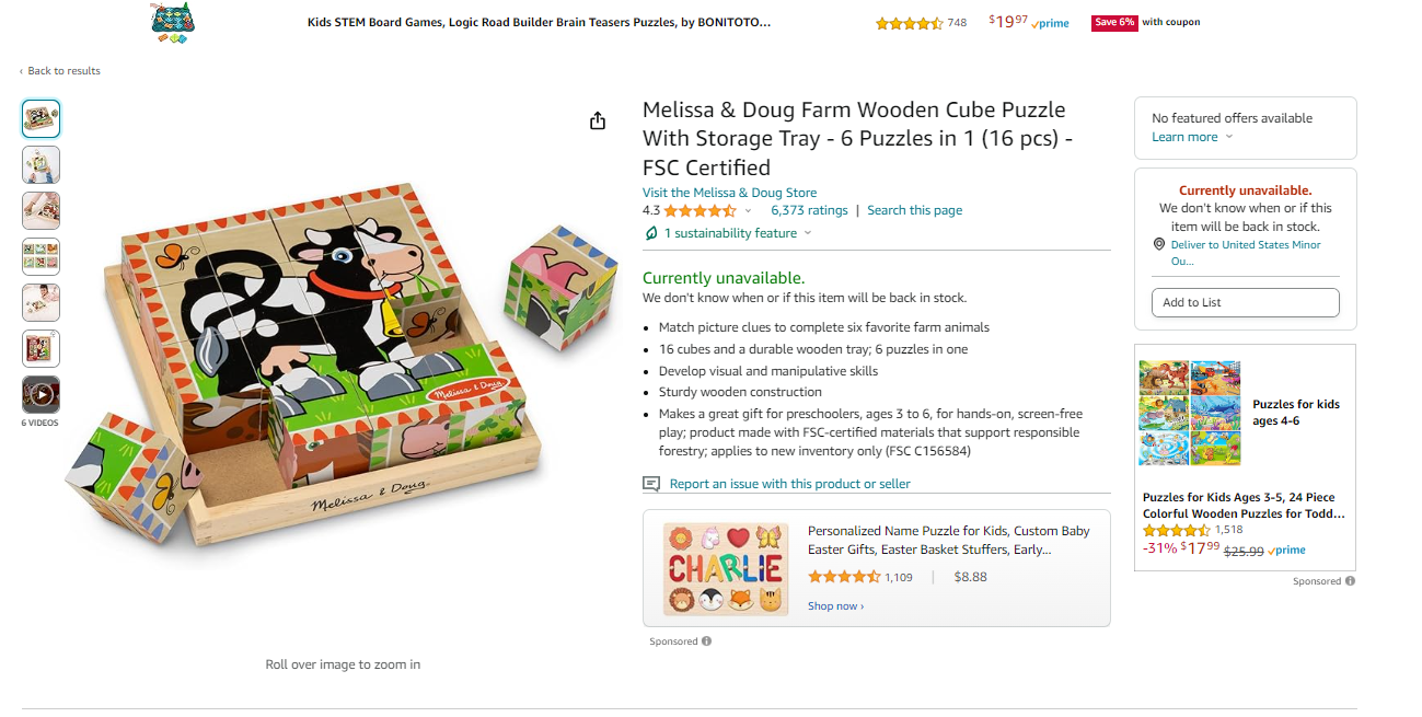 Wooden Puzzles are not only durable but also provide great educational value. They’re a favorite among eco-conscious parents who want something more sustainable. 