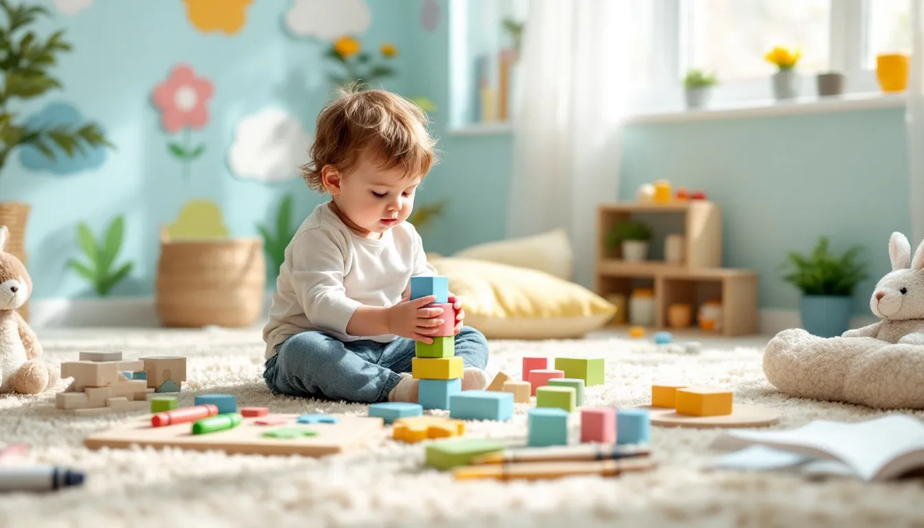 Un enfant utilisant des jeux apaisants pour la motricité fine.