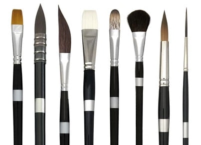 Brushes come in all shapes and sizes.