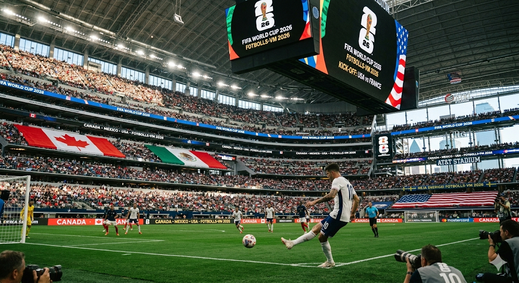 Fotbolls VM 2026 arena i USA med match under världsmästerskapet i fotboll – speltips, odds och betting på VM 2026