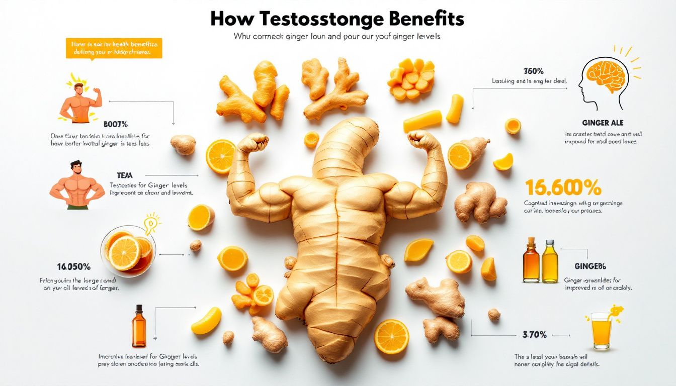 Ginger & Testosterone: How This Spice Can Boost Your Hormone Levels 4 A variety of ginger products showcasing the health benefits of ginger.