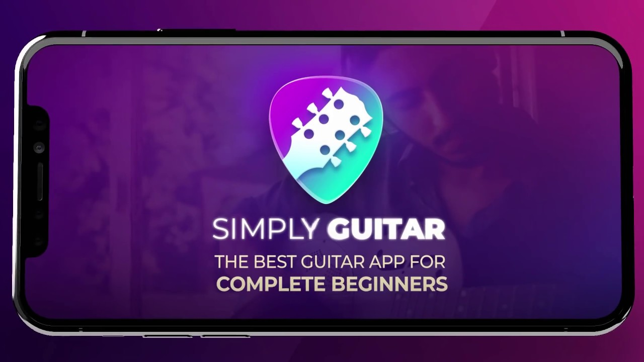 A screenshot from the Simply Guitar app.