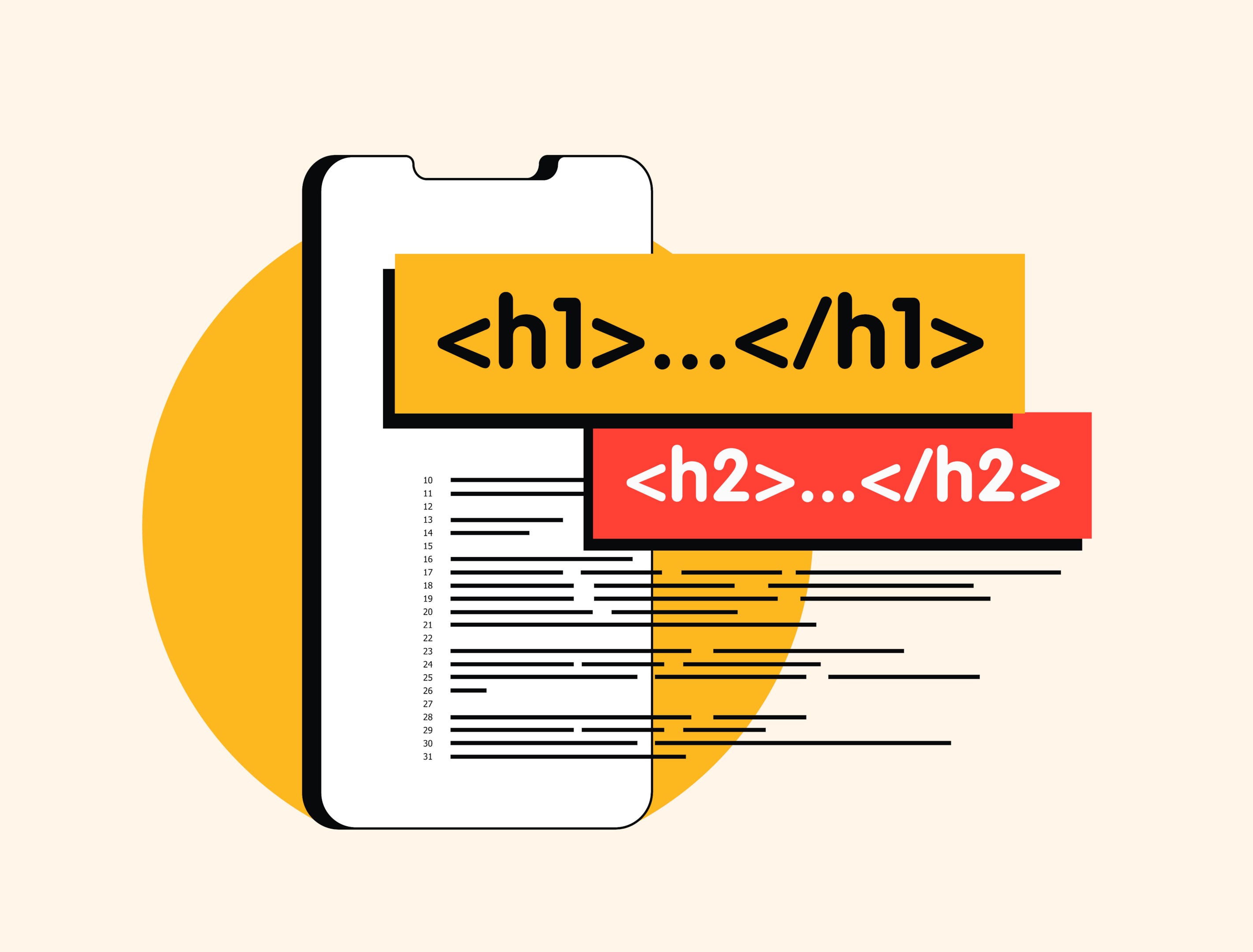Header hierarchy.