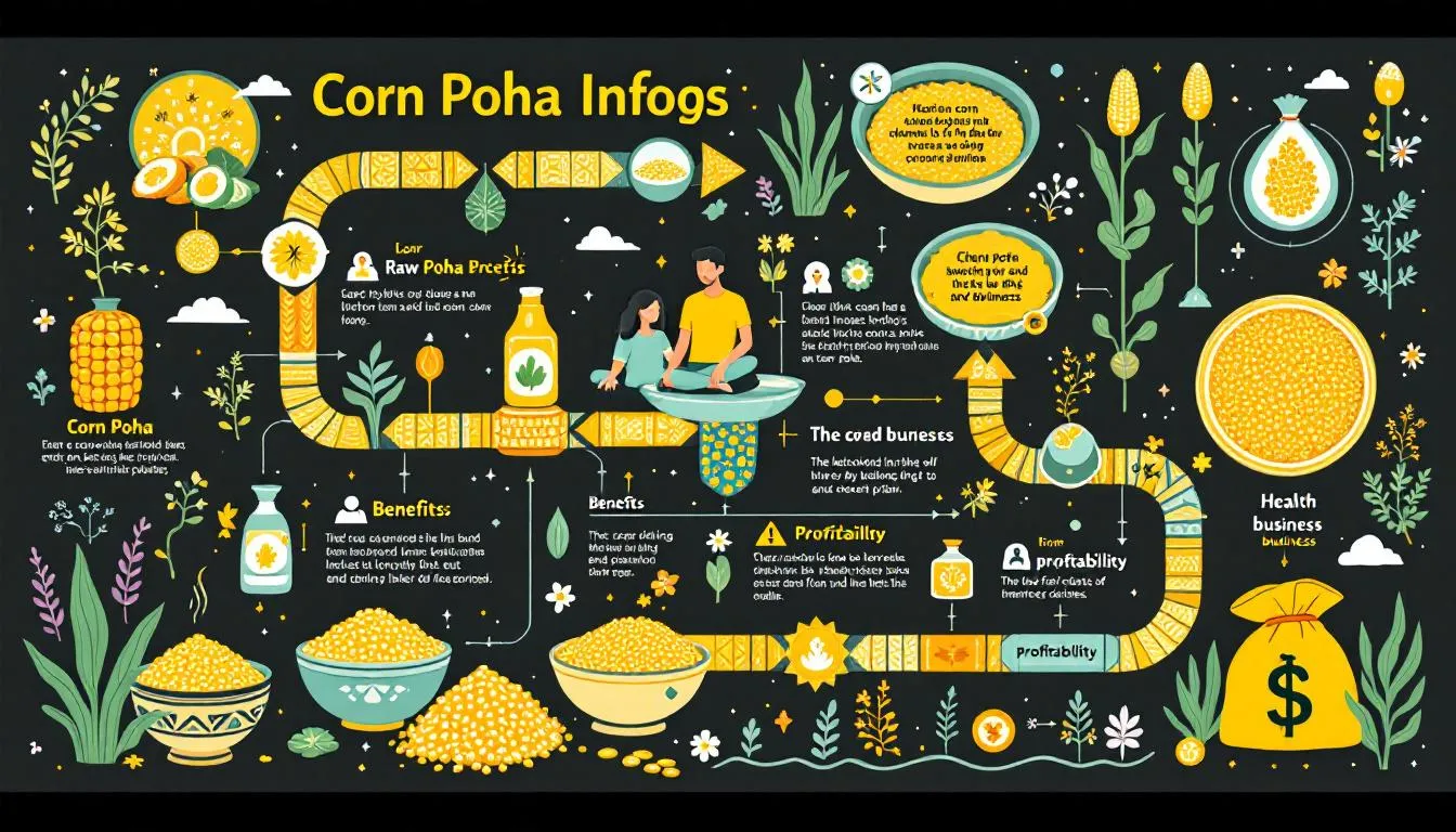 Benefits of starting a corn poha manufacturing business.
