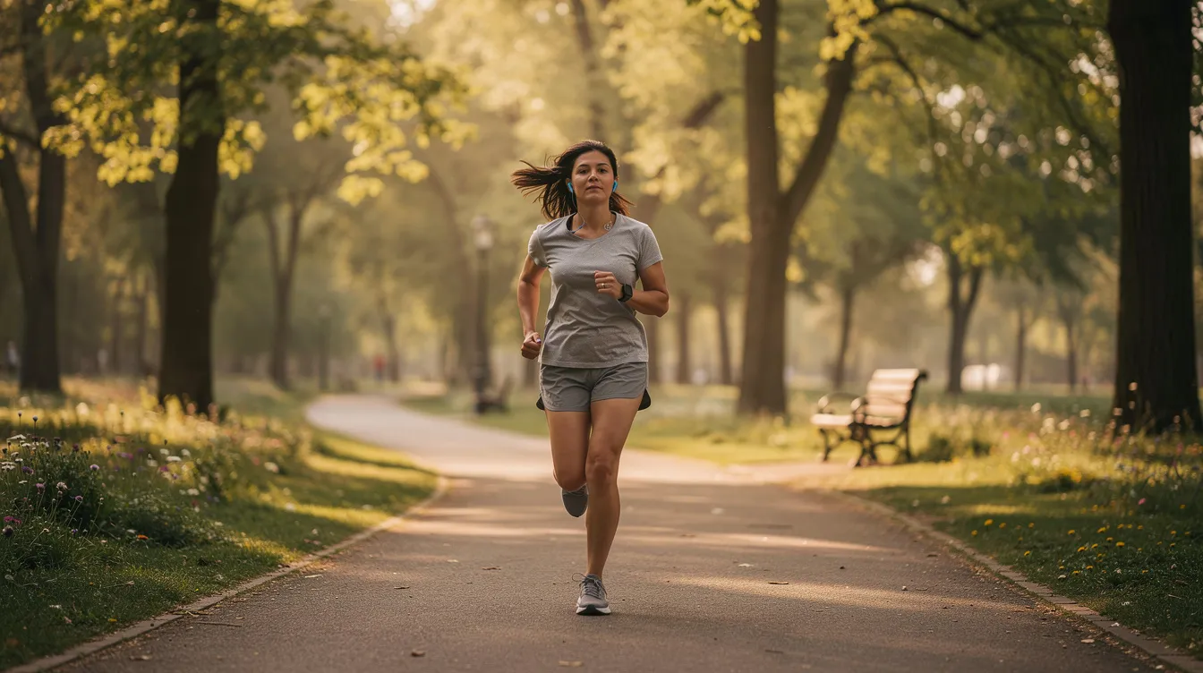 A person is jogging alone outdoors, embracing self-care as a way to manage anxiety and improve their mental health. This solitary activity reflects a commitment to emotional well-being, which can positively impact romantic relationships by fostering healthier boundaries and reducing anxious thoughts.