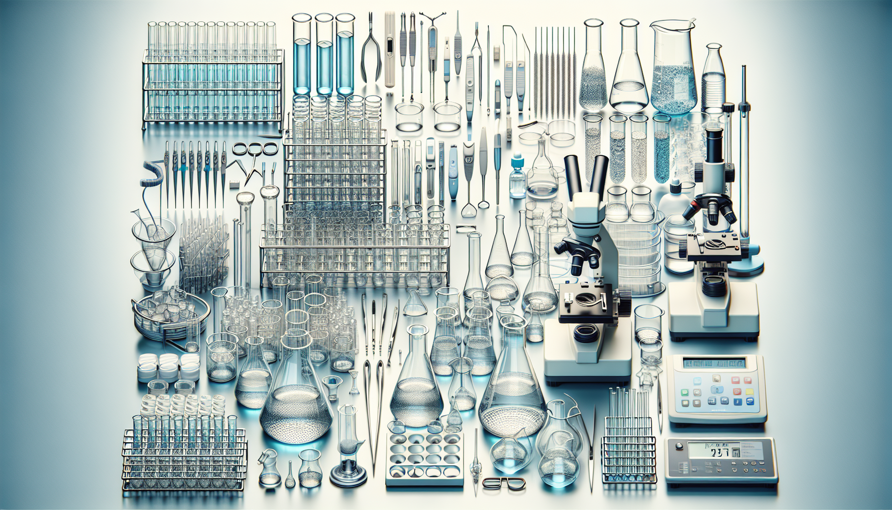 Glassware accessories and supporting equipment