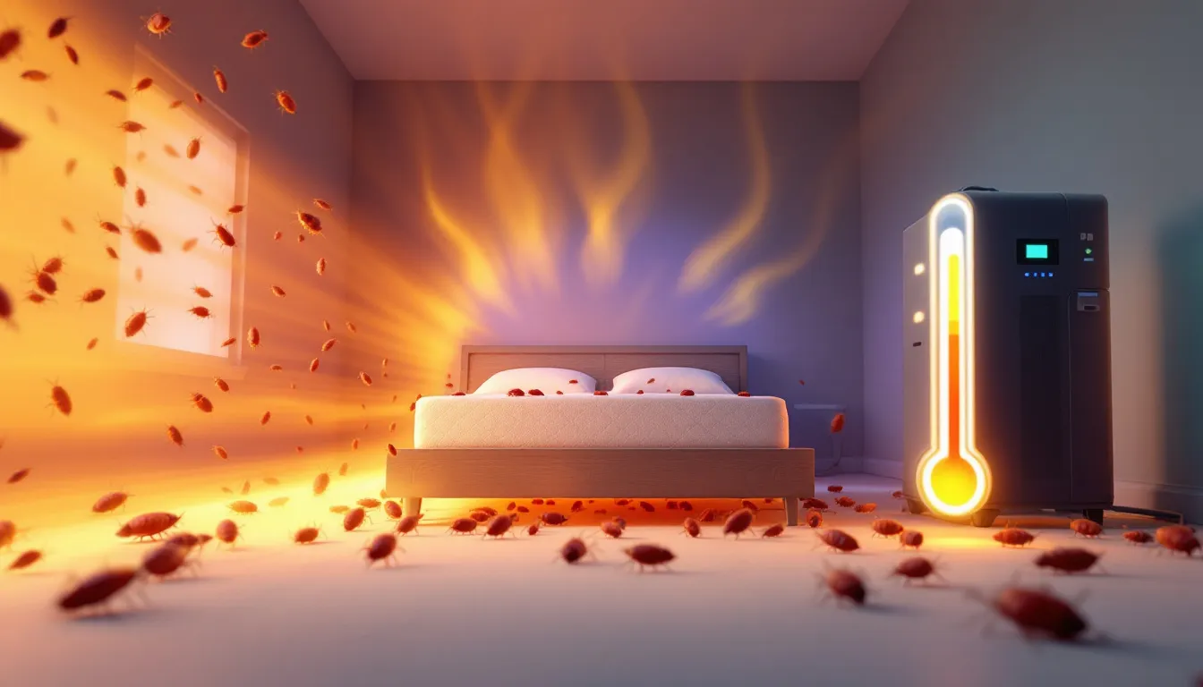 How heat treatment works to eradicate bed bugs without chemicals.