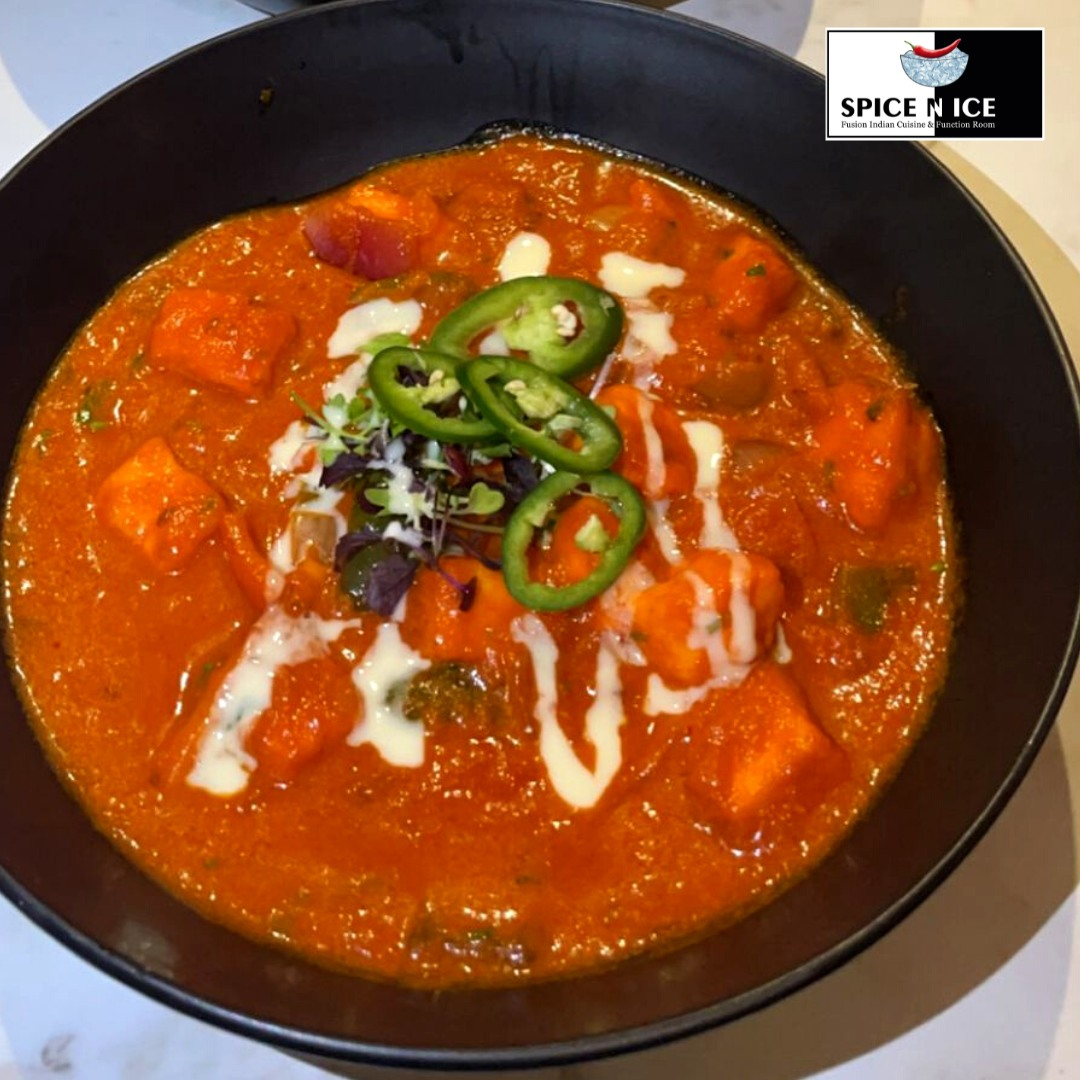 Indian Paneer Butter Masala: A flavourful and creamy dish with origins in traditional Indian cuisine.