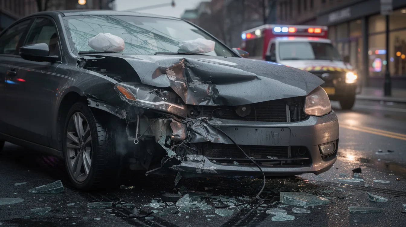 The Role of a Car Accident Defense Attorney in Protecting Your Rights 1 The image depicts a crashed car, highlighting the aftermath of a serious auto accident. This scene serves as a reminder of the challenges faced by car accident victims, including dealing with insurance companies and potential medical expenses.