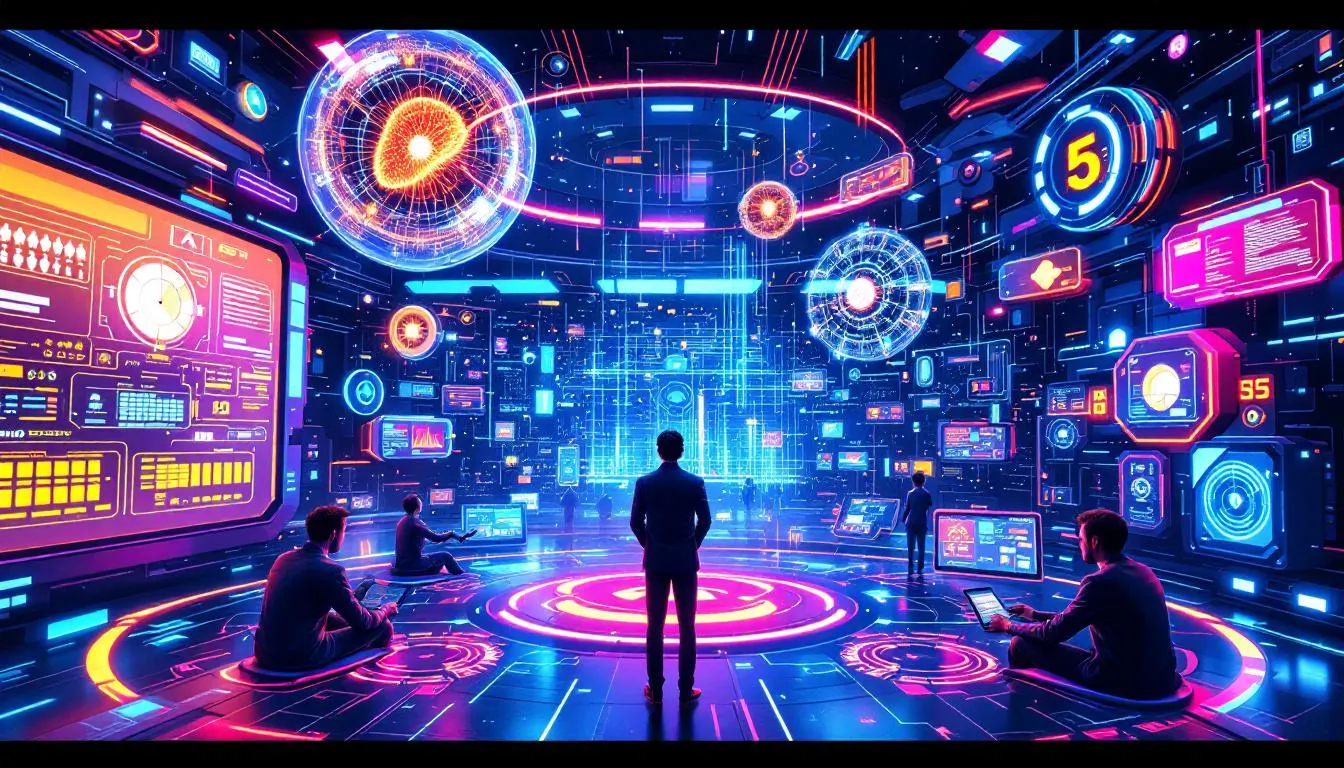 An illustration showcasing the game changing AI innovations unveiled in 2025.