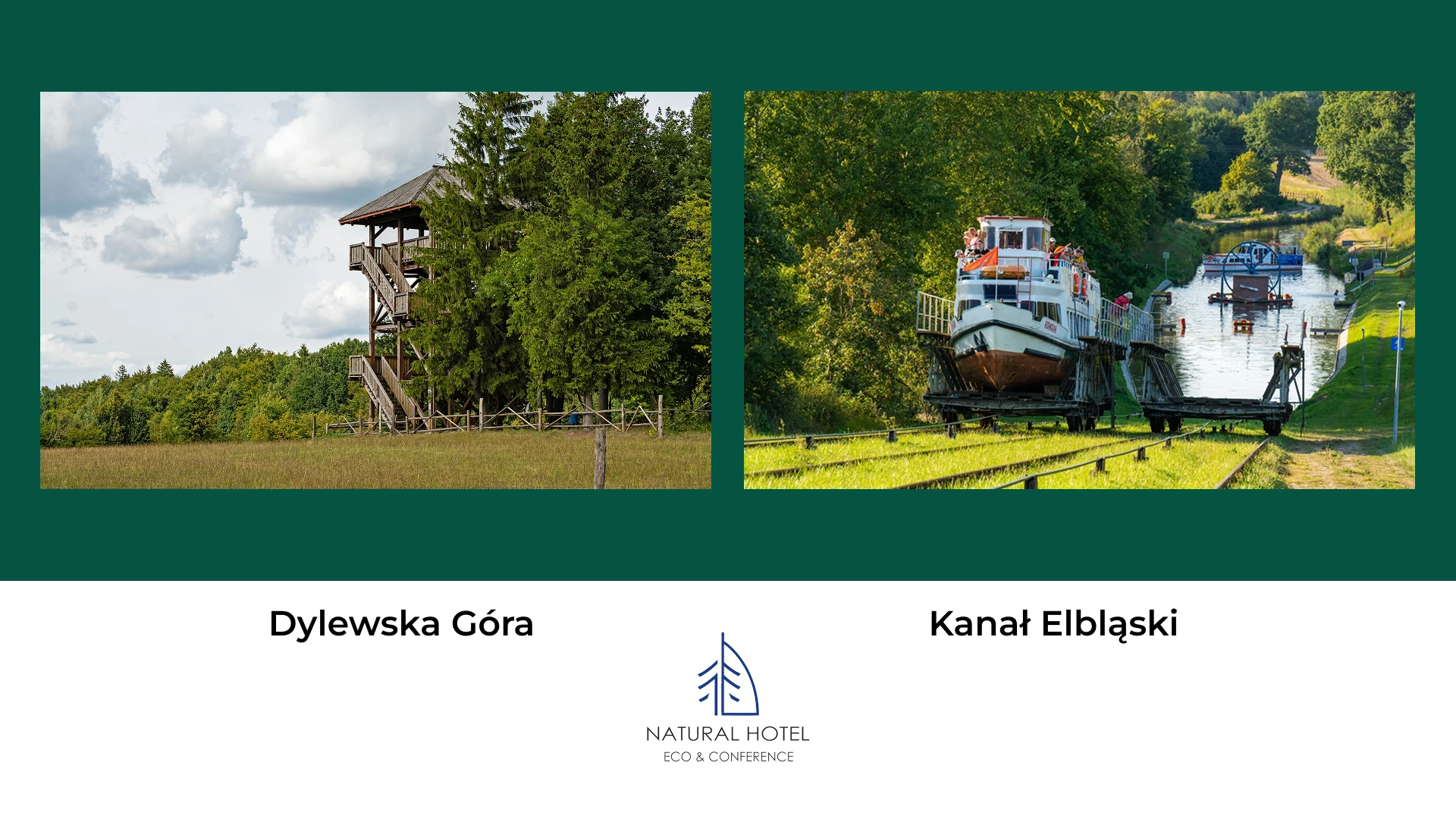 Mazury urokliwe miejsca - Kanał Elbląski, Dylewska Góra