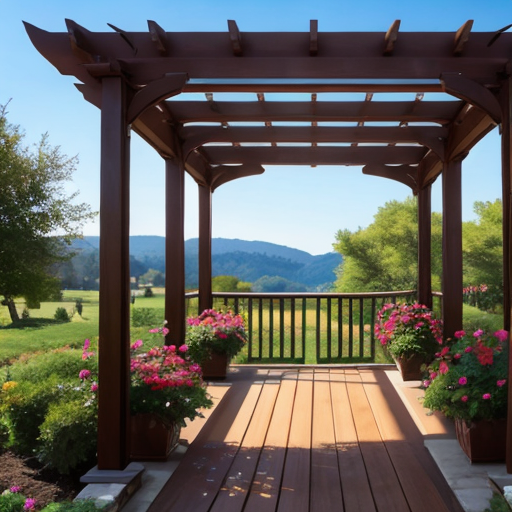 Strategic placement of your pergola can be a focal point in your outdoor living space.  Shade and sun both available.