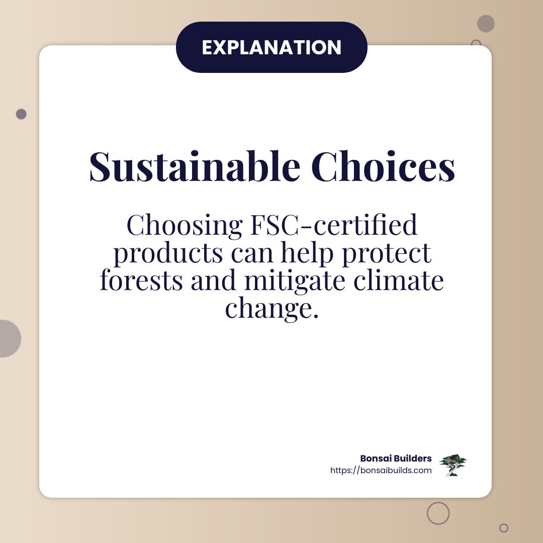 Choosing FSC-certified products can help protect forests and mitigate climate change. - kitchen island with storage and seating infographic simple-info-card - mobile kitchen island