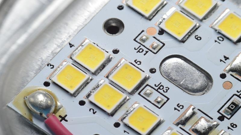 LEDs on a chip.