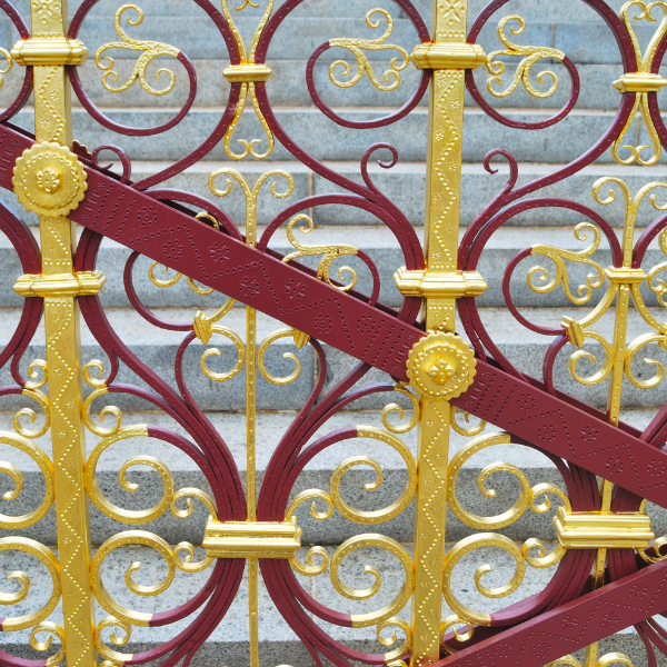 An image showing decorative fence features.