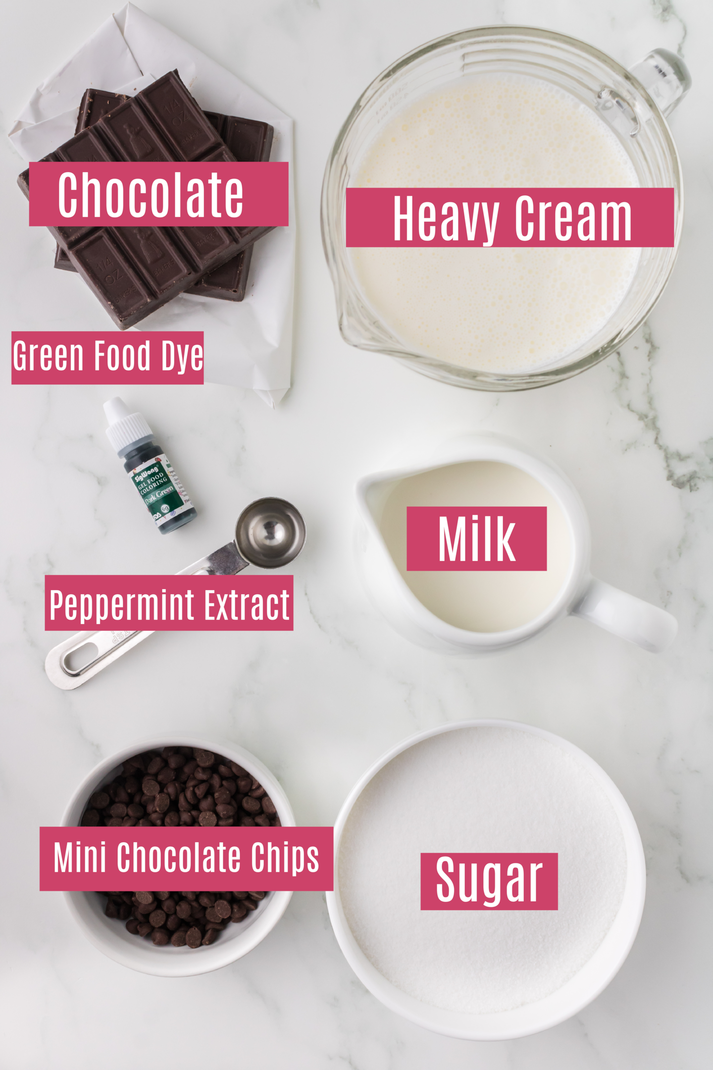 mint chocolate chip ice cream ingredients
