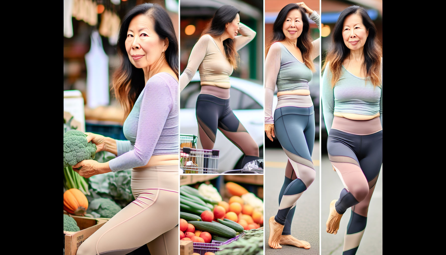 Yoga wear transitioning to everyday activities for style and comfort
